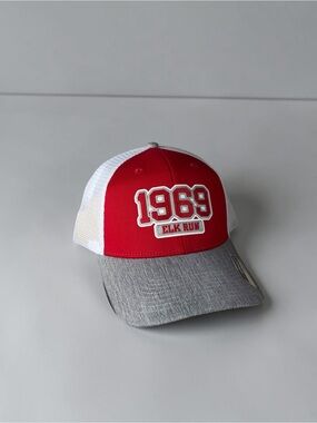 1969 Elk Run Red & Gray Trucker Hat